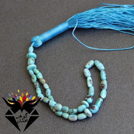 تسبیح فیروزه نیشابور اصل 33 دانه ای خوش دست کدT1191